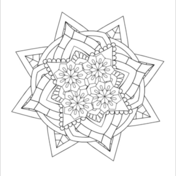 25 Fun Mandala Circles Coloring Book - Picture 12 of 13